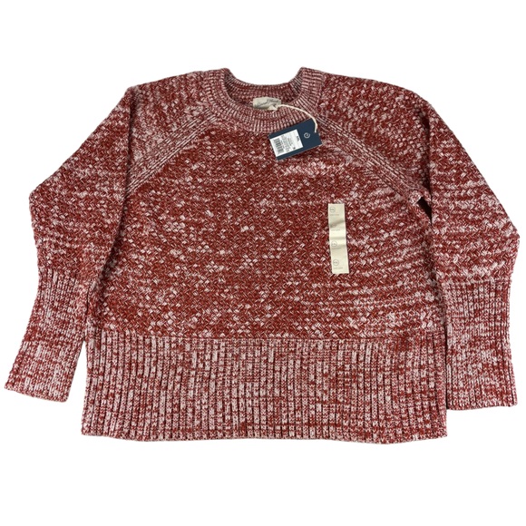 NWT Universal Thread Goods XXL Woman’s Knit Sweater Burnt Orange White Target - Picture 1 of 15